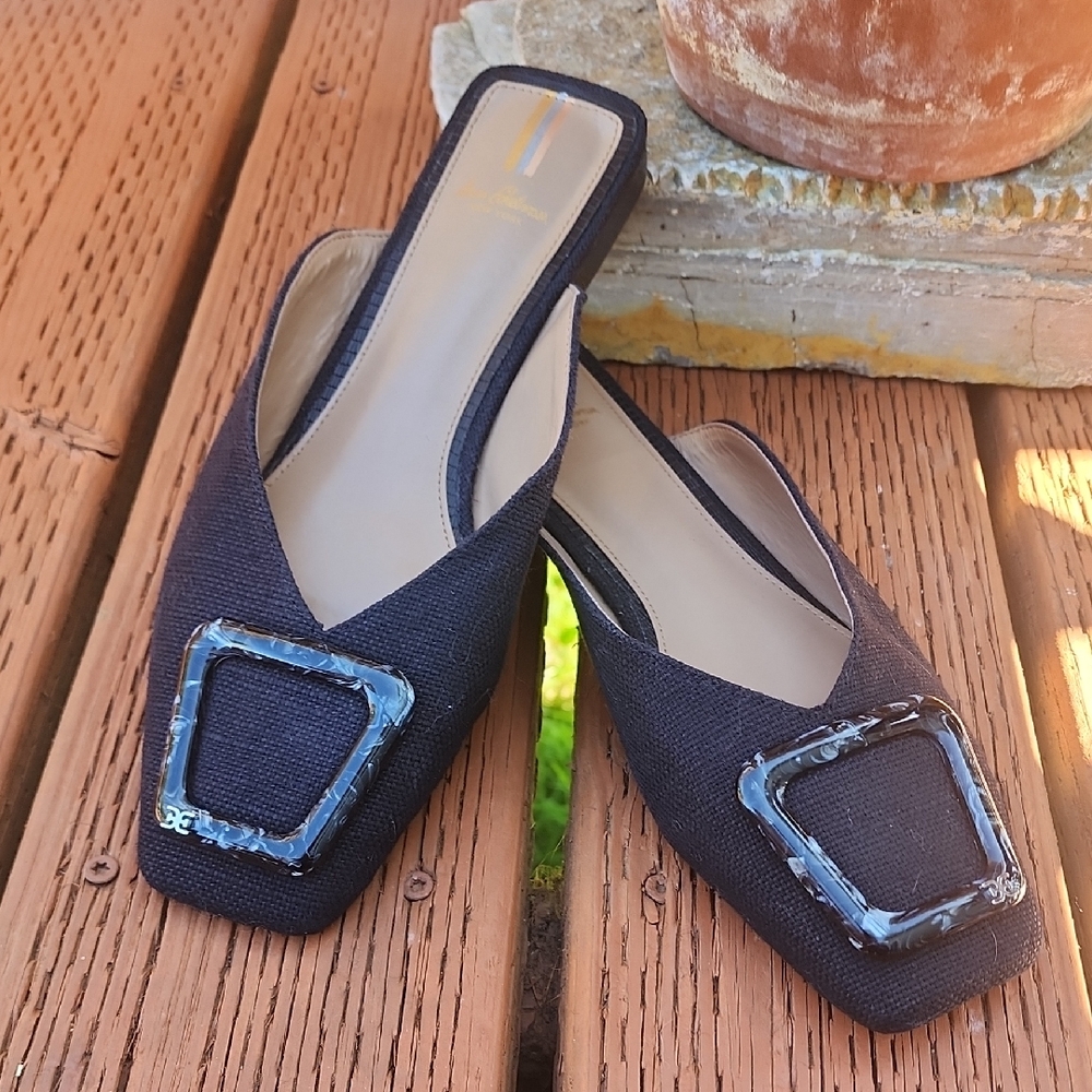 Sam Edelman Black Mules with Cushioned Sole